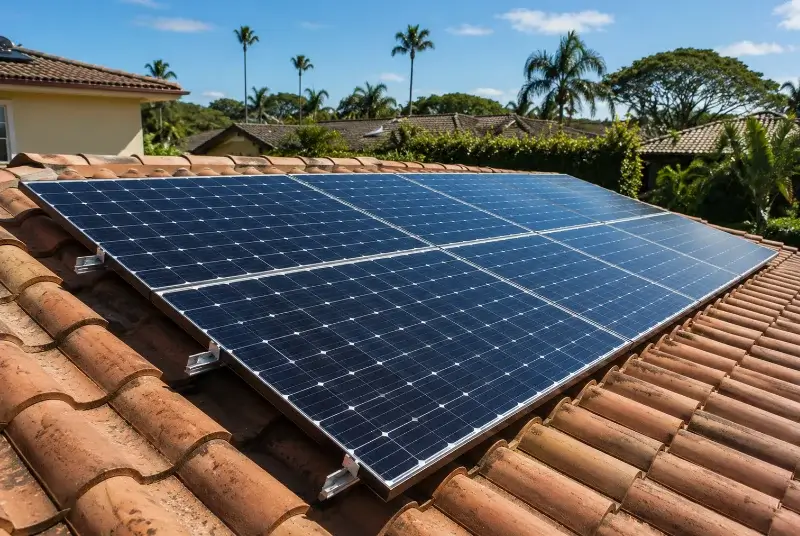 Installation de panneaux solaires au Busseau